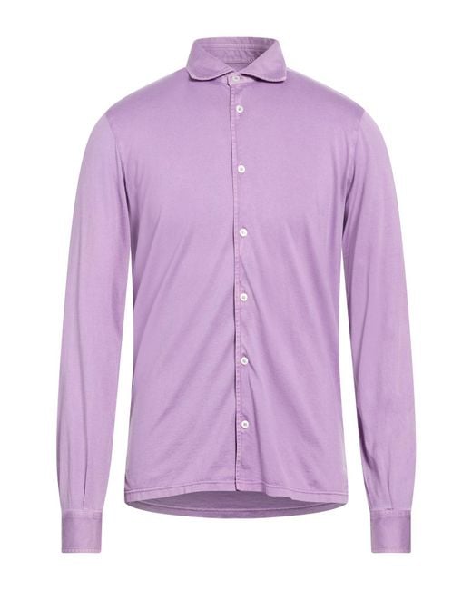Fedeli Purple Shirt for men