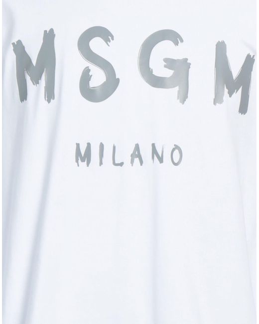 MSGM Blue T-shirt for men