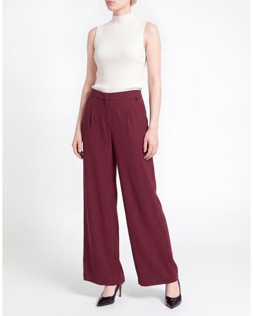 Dixie Red Pants Polyester, Elastane
