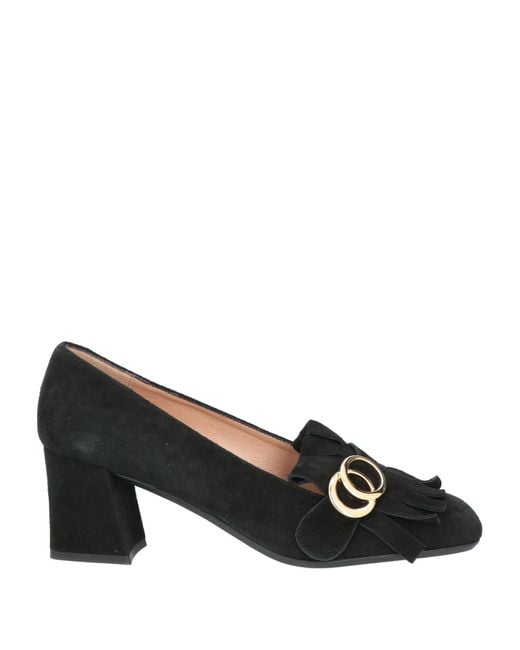 Status Black Loafers Leather