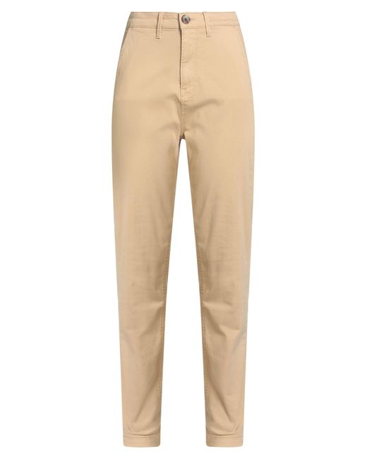 Pepe Jeans Natural Pants Cotton, Tencel, Polyester, Elastane