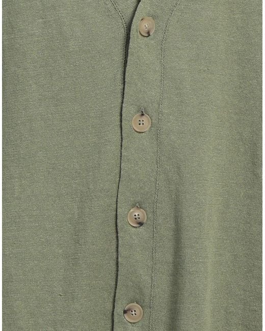 Amaranto Green Cardigan for men