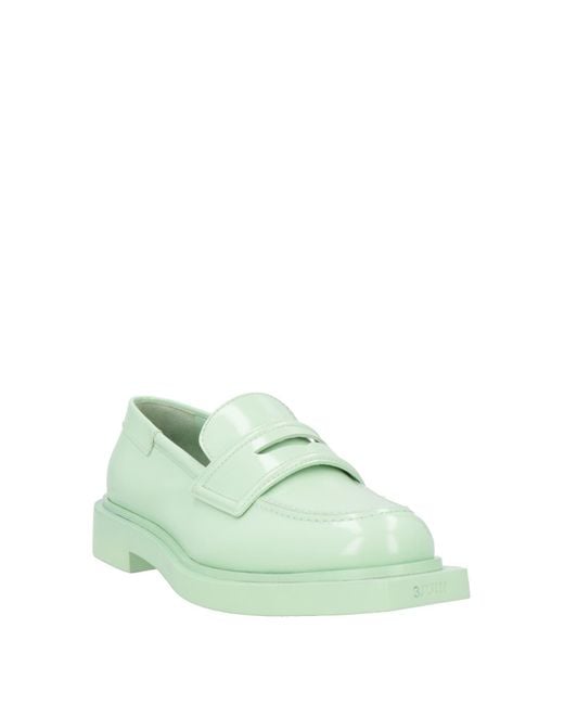 3Juin Green Loafers Leather