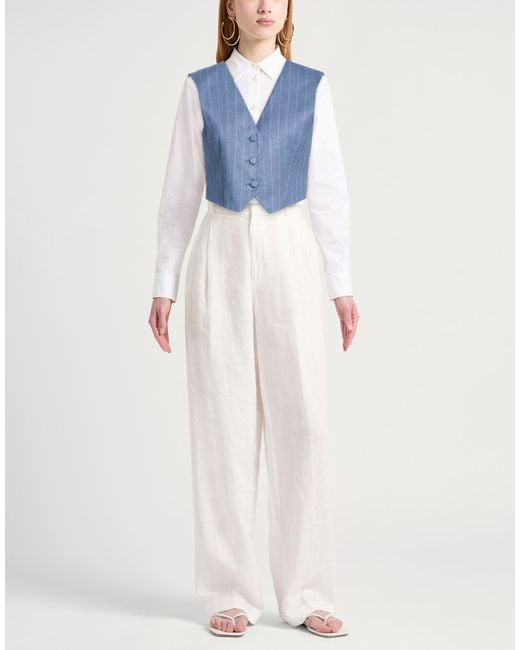 Haveone Blue Tailored Vests