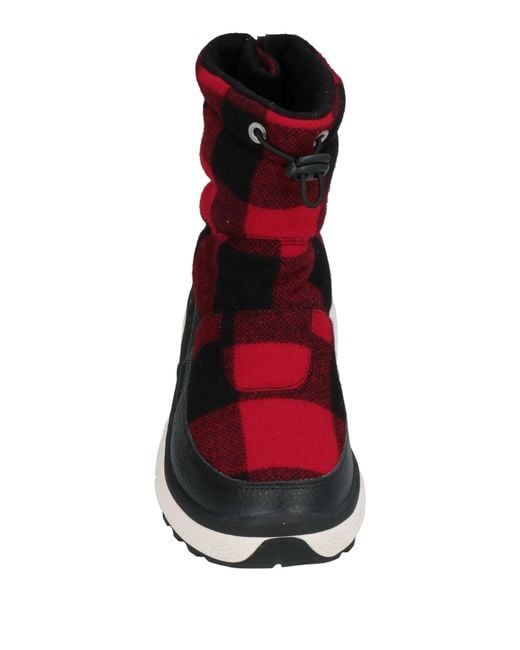 Woolrich Red Ankle Boots Wool