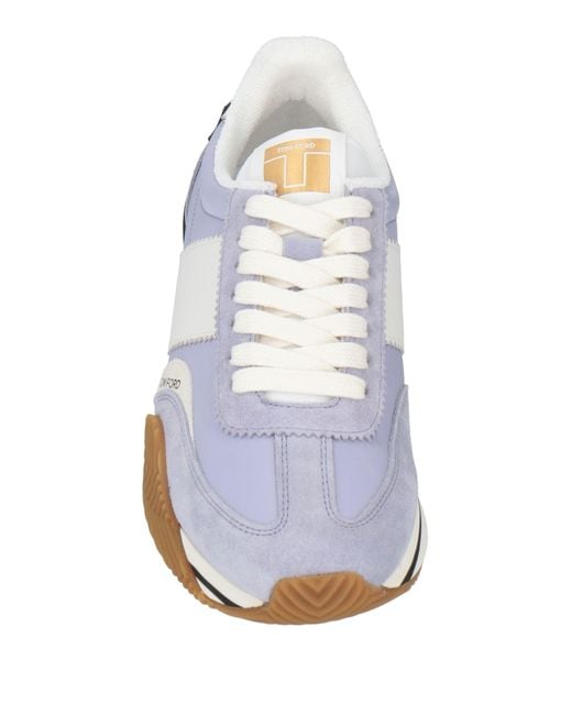 Tom Ford White Sneakers Textile Fibers, Polyamide for men