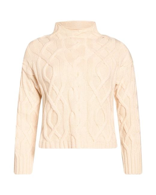Alpha Studio White Rollkragenpullover