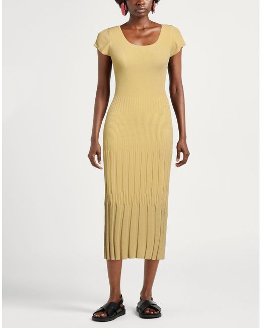 Ballantyne Metallic Midi Dress Viscose, Polyester