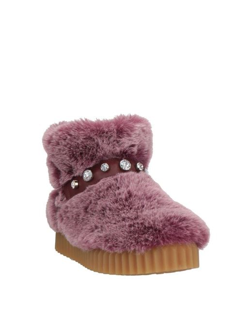 Voile Blanche Purple Ankle Boots