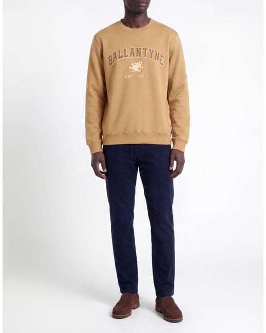Ballantyne Natural Camel Sweatshirt Cotton for men