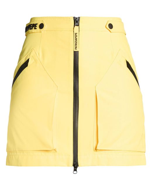 Patrizia Pepe Yellow Mini Skirts