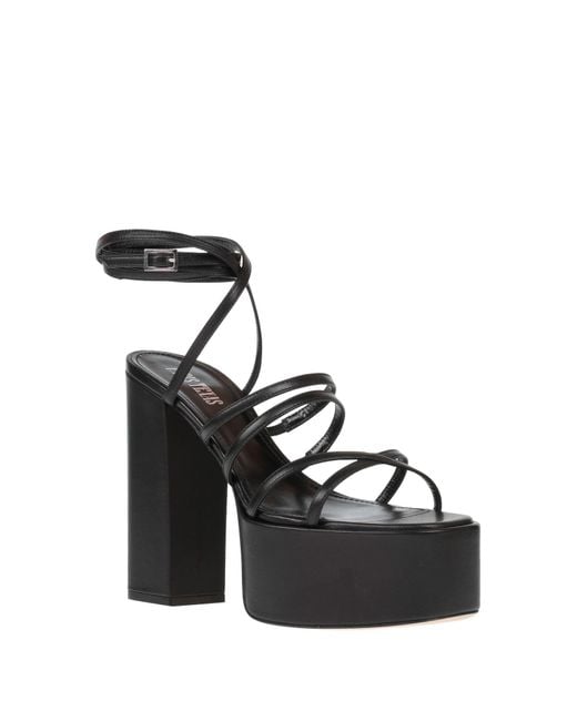 Paris Texas Black Sandals