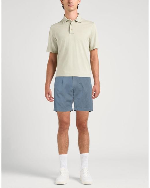 Boglioli Blue Shorts & Bermuda Shorts Cotton, Linen for men