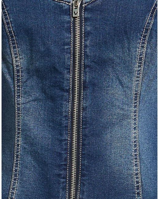 True Religion Blue Top Cotton, Polyester, Elastane
