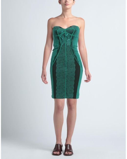 Elisabetta Franchi Green Mini Dress