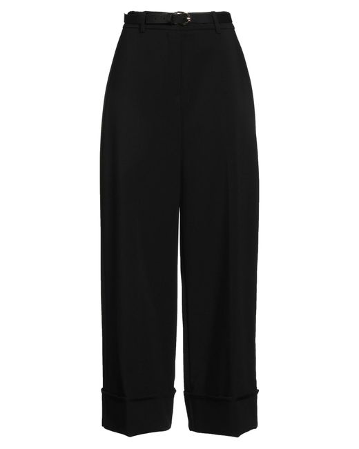 Motel Black Pants Polyester, Viscose, Elastane