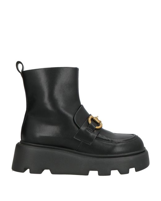 Tosca Blu Black Ankle Boots Leather