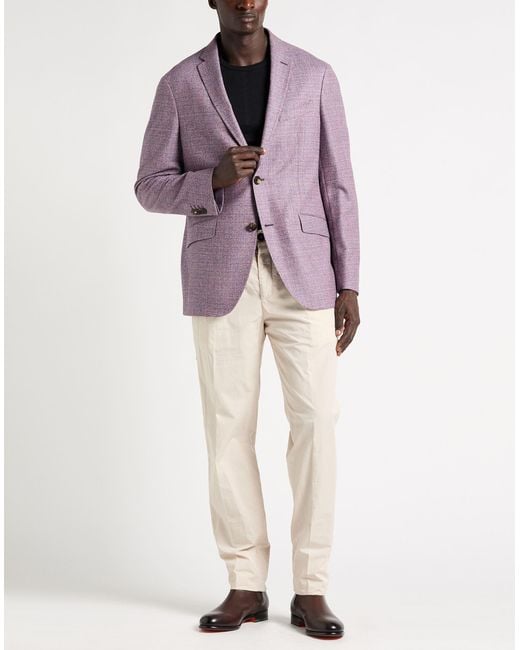 Etro Purple Mauve Blazer Wool for men