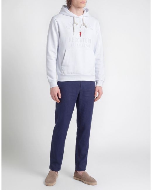 Cooperativa Pescatori Posillipo White Sweatshirt Cotton for men