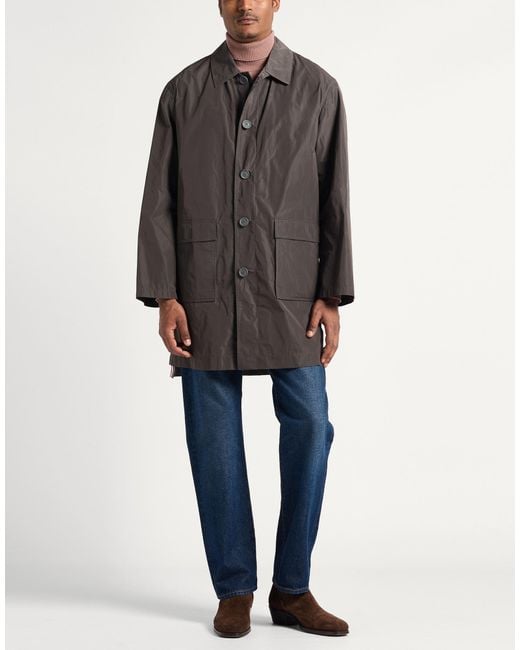 Thom Browne Gray Overcoat & Trench Coat for men