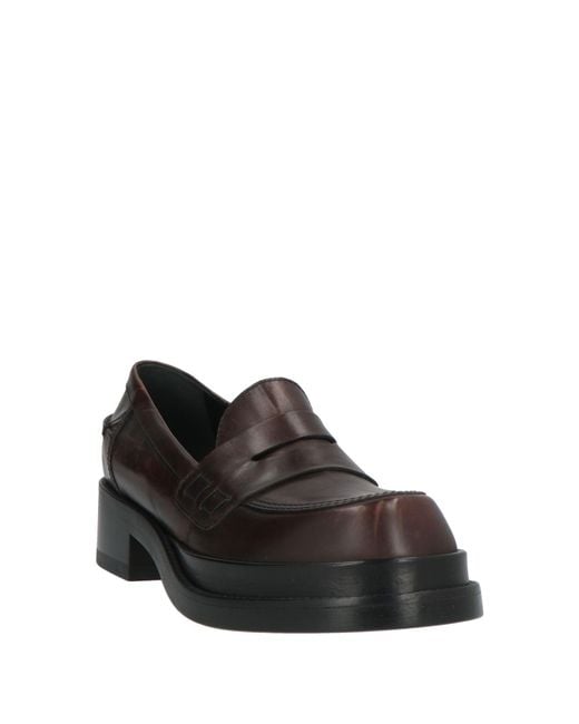 Premiata Black Dark Loafers Leather