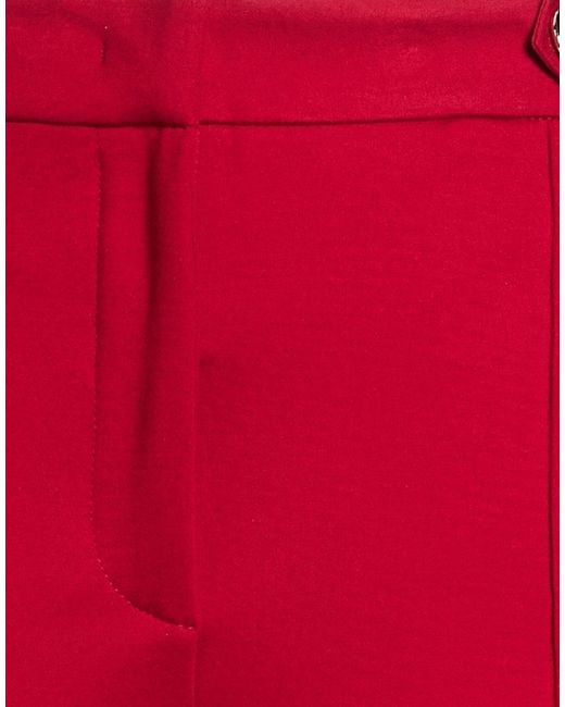 Liu Jo Red Pants Viscose, Polyamide, Elastane