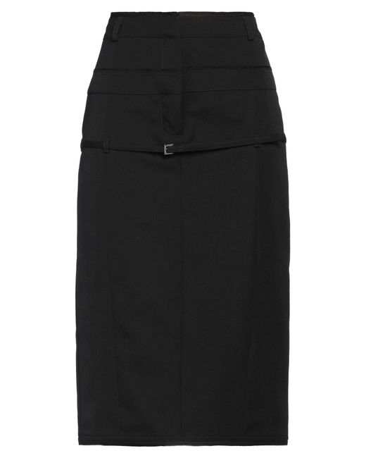 Jacquemus Black Midi Skirt