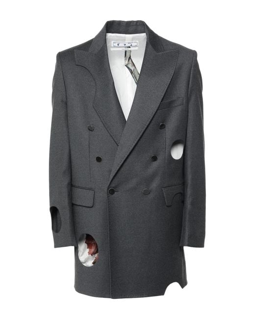 Off-White c/o Virgil Abloh Gray Blazer for men