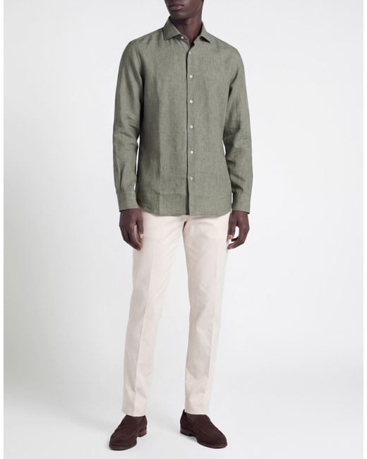 Moorer Green Shirt for men