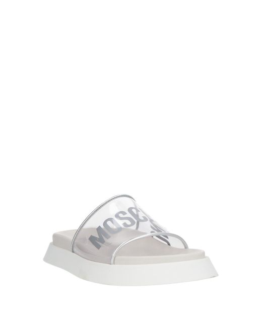 Moschino White Sandals Pvc