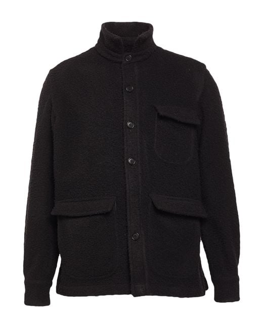 De Petrillo Black Jacket Wool for men