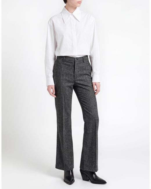Department 5 Gray Pants Wool, Polyester, Polyacrylic, Silk, Elastane
