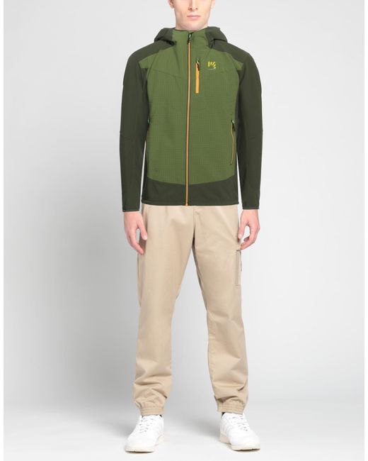 Karpos Green Jacket Polyester, Elastane, Polyamide, Viscose for men