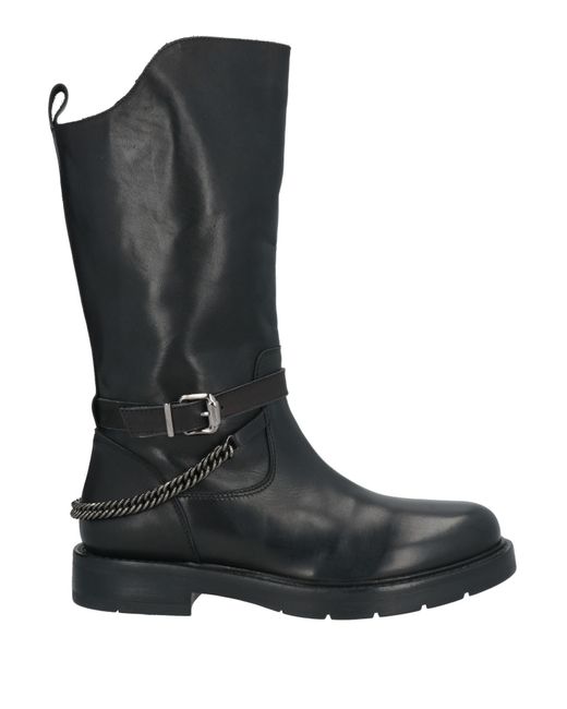 Vicenza Black Ankle Boots Leather