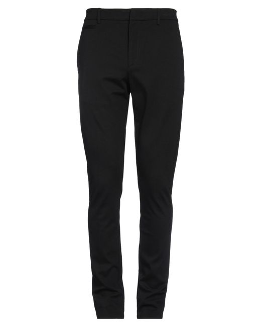 Dondup Black Pants Viscose, Polyamide, Elastane for men