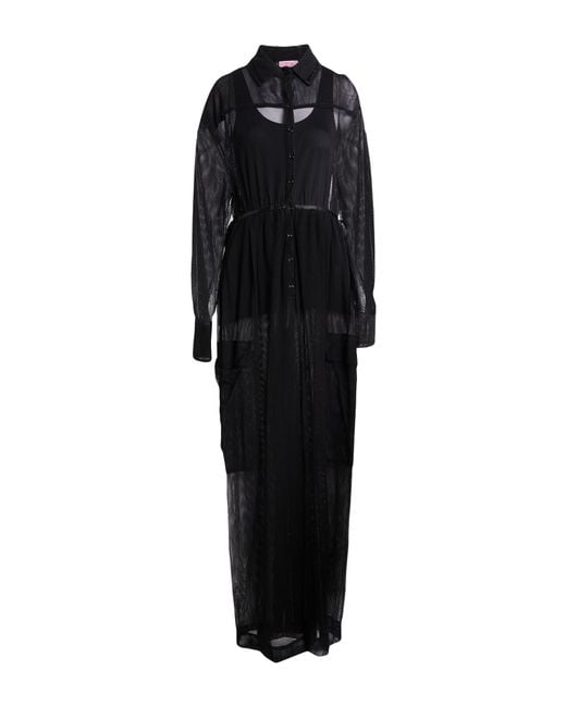 Pinko Black Jumpsuit Polyamide, Cotton