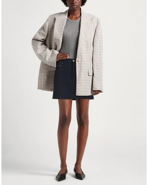 Grifoni Blue Mini Skirt