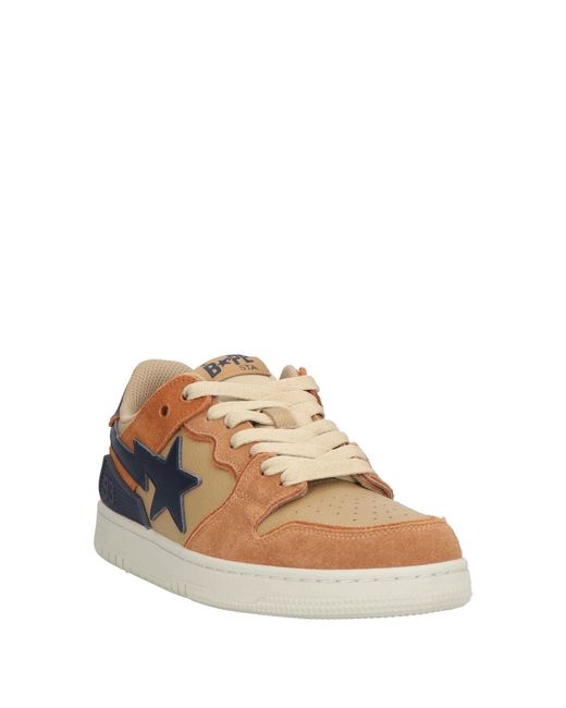 A Bathing Ape Brown Sneakers Leather for men