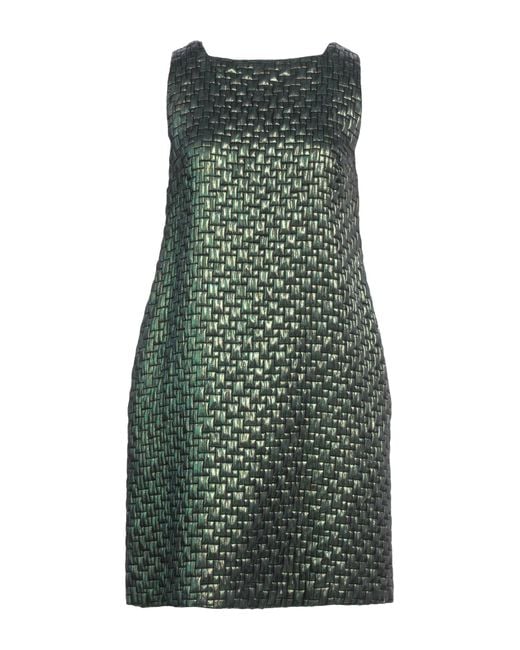 Hanita Green Mini Dress Polyester, Acrylic, Nylon