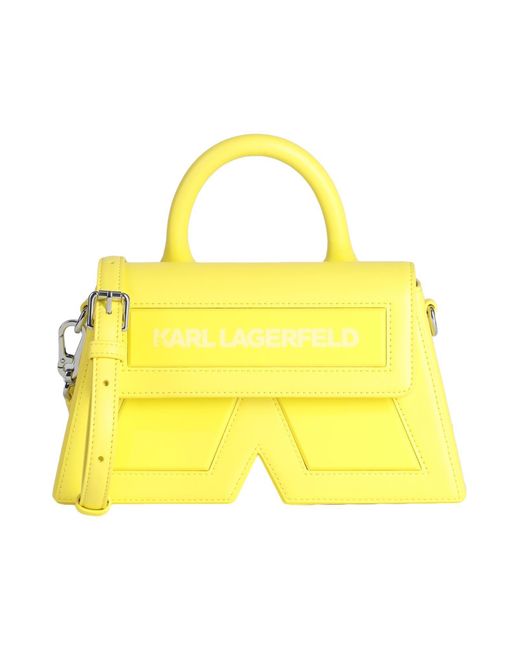 Karl Lagerfeld Yellow Handbag