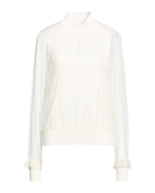 Twinset White Turtlenecks
