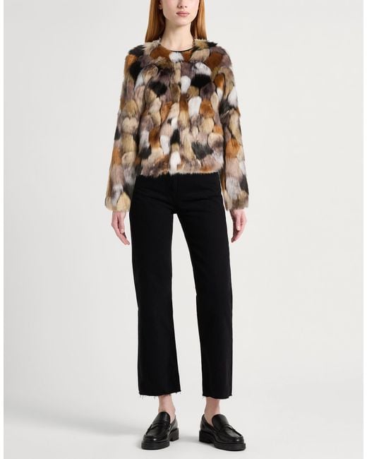 Pinko Brown Shearling & Teddy