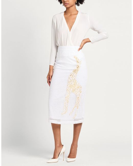 CONNOR & BLAKE White Midi Skirt