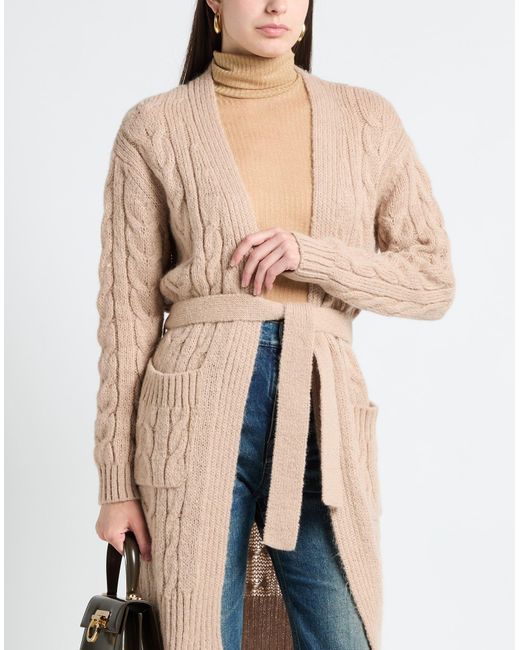 MARCIANO BY GUESS Natural Cardigan Acrylic, Polyamide, Alpaca Wool
