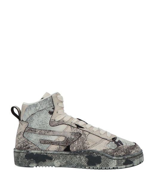 DIESEL Gray S-ukiyo V2 High-top Sneakers for men