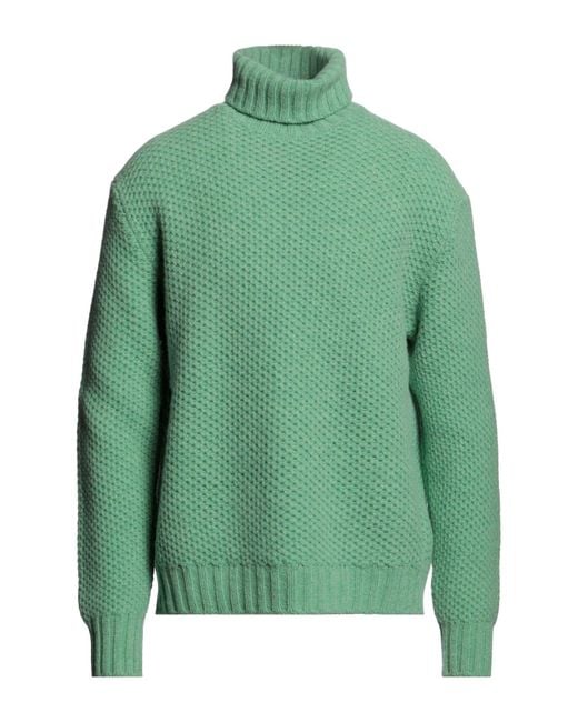 Mp Massimo Piombo Green Turtleneck for men