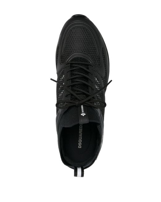 Zapatillas bajas a paneles de x Dash DSquared² de hombre de color Black
