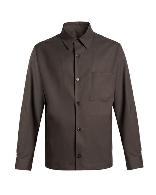 BE ABLE Gray Shirt Polyester, Virgin Wool, Elastane for men