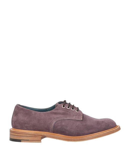 Tricker's Purple Lace-Up Shoes for men
