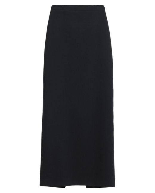 Ann Demeulemeester Maxi Skirt in Black | Lyst